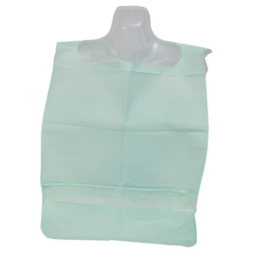 China Adult Disposable Bibs with Pocket - Waterproof Paper with PE Material Fabricante