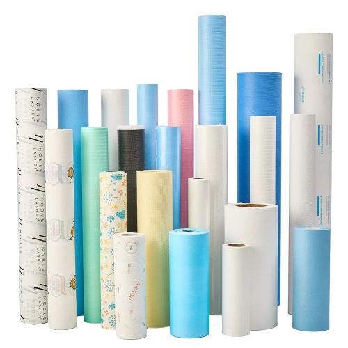 China Disposable Paper Sheet Ultrasonic Examination Bed Sheet Roll Couch Roll Medical Bed Paper Medical Roll Fabricante