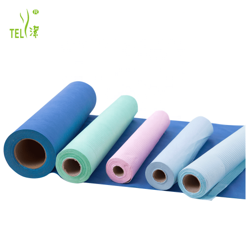 China Telijie Disposable Bed Sheet Roll, Paper + PE Film Composite, Class I Medical Device, Non-Sterile CE/ISO13485 Certified, 30*30/30*40/40*40cm Fabricante