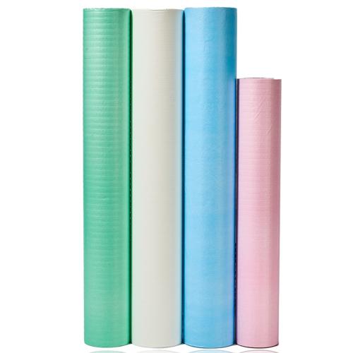 China Medical Disposable Bed Sheets Roll Hospital Massage Paper Plus PE Film Cover for Exam Table ISO Certified SPA Couch Paper Rolls Fabricante