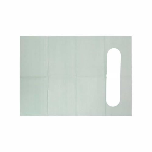China Disposable Baby Bib, Class I Medical Device CE/ISO13485 Certified, Paper + PE Film 24.5*34.5cm with 5.5cm Pocket for Children Fabricante