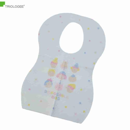 China Medical Care Disposable Bib, Class I Medical Device CE Certified Paper+PE Film with Pocket for Clinical Nursing & Home Health Use Fabricante
