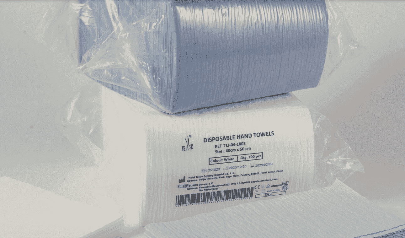 Toallas desechables absorbentes de papel quirúrgico reforzado de 3/4 capas, 40 x 50 cm