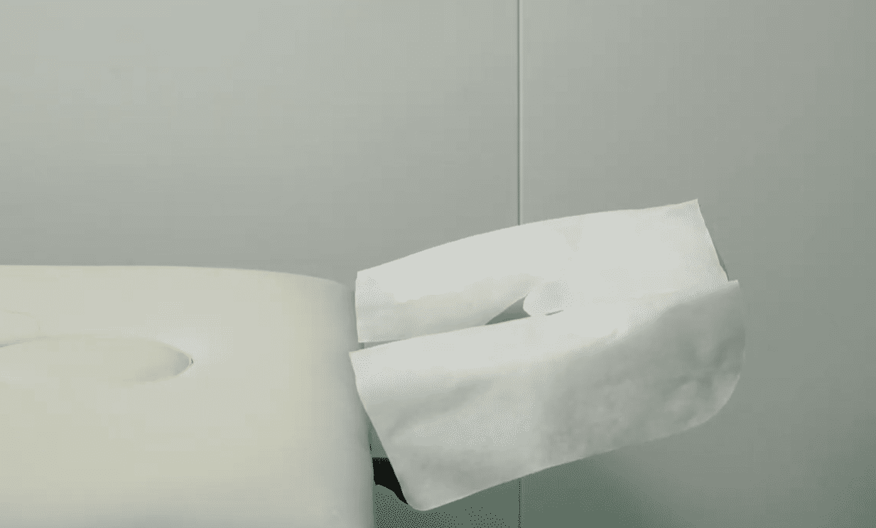 Funda facial desechable de fábrica ISO de China, funda facial no tejida, funda de masaje desechable