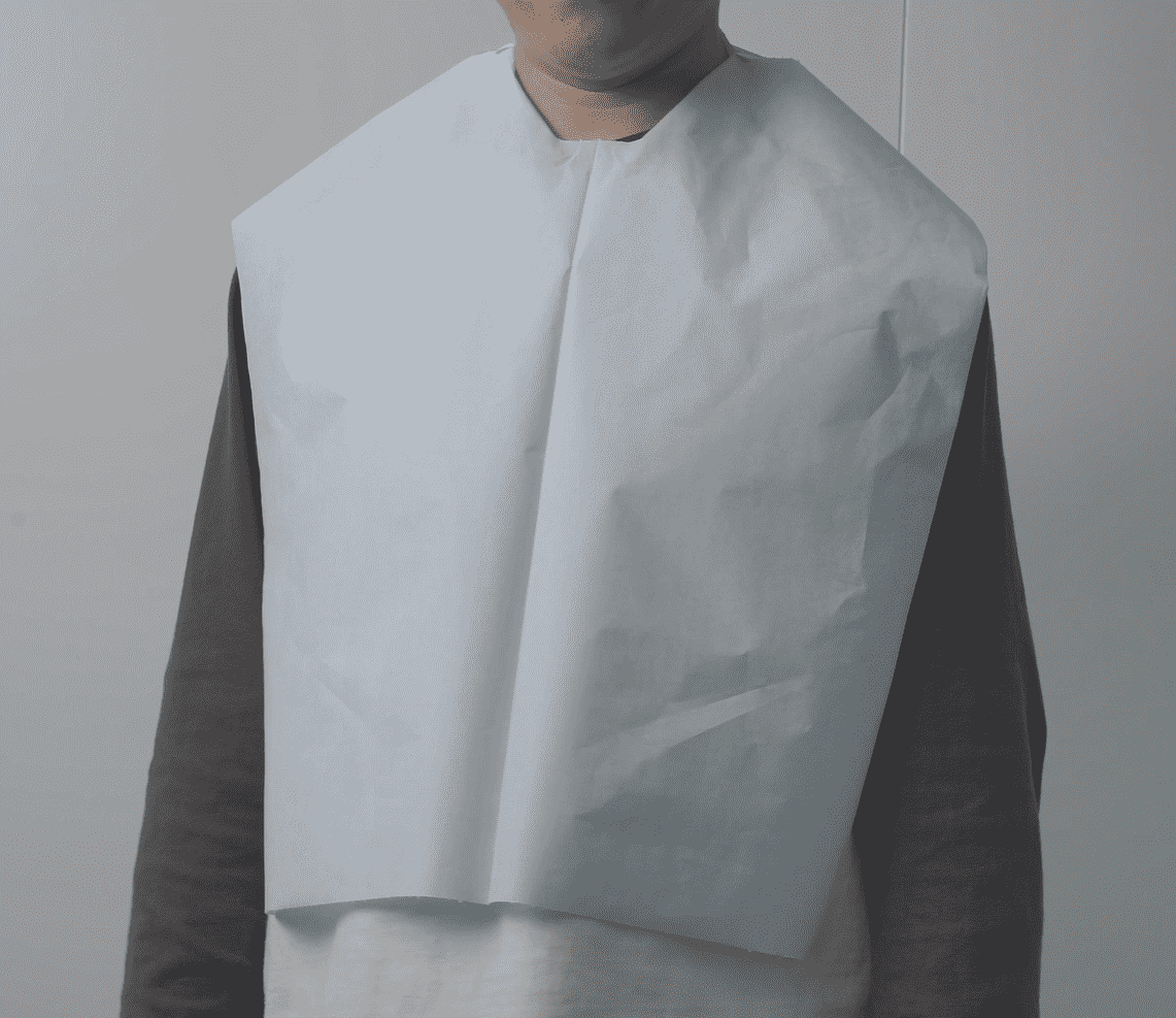 Baberos desechables para adultos, delantales impermeables para hombres y mujeres