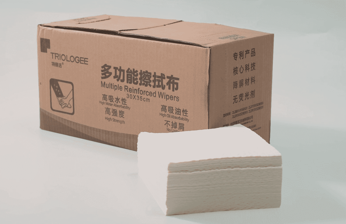 Toallas de papel absorbentes estériles reforzadas de 4 capas, toallitas de limpieza industriales, toallitas médicas